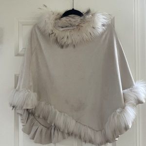 Suede light weight poncho